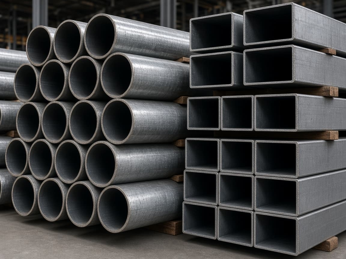 Steel Tubes — Round, square, and rectangular steel tubes for structural and industrial use.