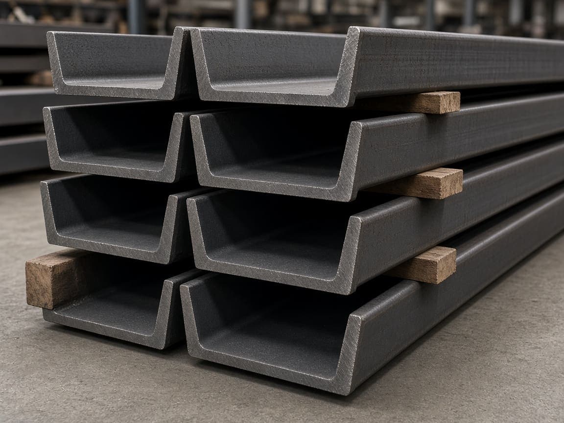 UPN — European UPN channel sections with tapered flanges for structural frames and fabrication.
